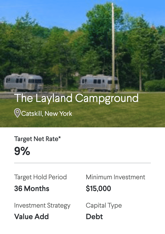 The Layland Campground. Catskill, New York.