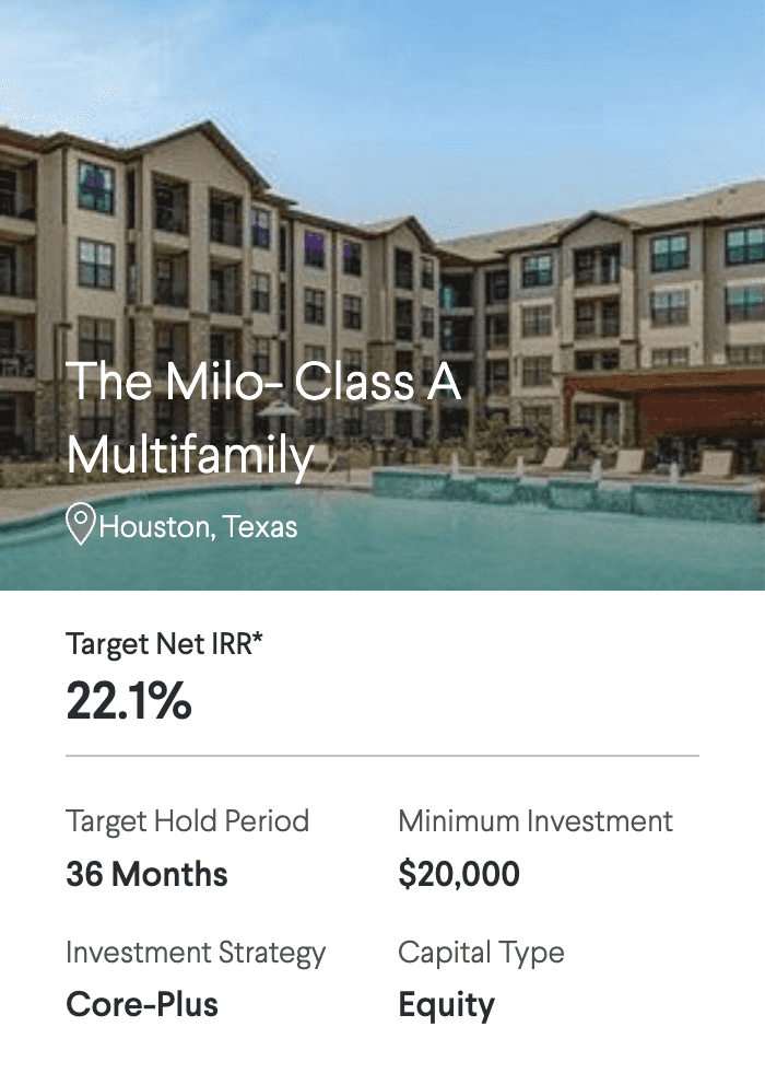 The Milo- Class A Multifamily. Houston, Texas.